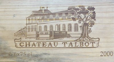 Lot 2144 - Chateau Talbot 2000, St Julien, half case, owc (six bottles)