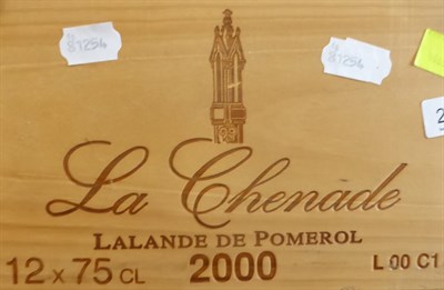 Lot 2153 - Denis Durantou Chateau La Chenade 2000, Lalande-de-Pomerol, owc (twelve bottles)