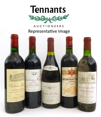 Lot 2170 - A Mixed Parcel Including Assorted Mature Classified Bordeaux (thirty three bottles) U: viewing...