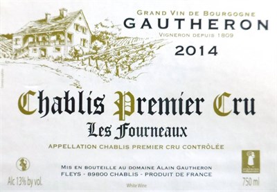 Lot 2189 - Alain et Cyril Gautheron Les Fourneaux Chablis Premier Cru 2014, half case, oc (x2) (twelve...