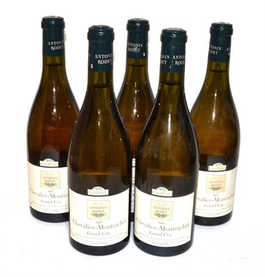 Lot 2191 - Antonin Rodet Chevalier Montrachet Grand Cru Cave Privee 1995 (x5) (five bottles)