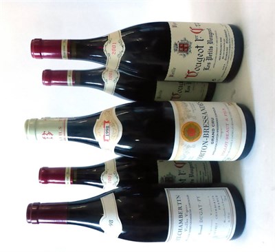 Lot 2205 - Dugat-Py Gevrey-Chambertin Vieilles Vignes 1998; Tollot-Beaut Corton-Bressandes Grand Cru 1998...