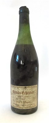 Lot 2207 - Henri de Villamont Grands-Echezeaux Grand Cru 1934 U: 6cm, bin soiled label, capsule mostly missing