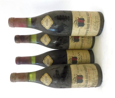 Lot 2209 - Hospices de Beaune Pommard Cuvee Billardet Thorin 1959 (x4);Hospices de Beaune Volnay Premier...