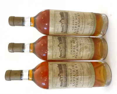 Lot 2242 - Chateau Lafaurie-Peyraguey 1969, 1959 & 19?9, Sauternes (three bottles) U: into neck, lightly...