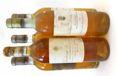 Lot 2244 - Chateau Rieussec 1970, Sauternes (x3); Chateau Doisy Daene 1978, Barsac; Chateau La Rame 1988,...