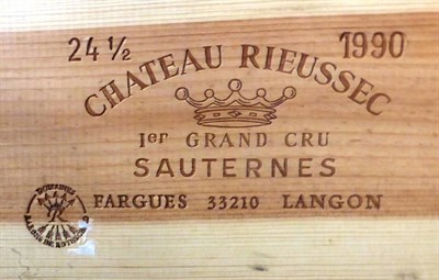 Lot 2245 - Chateau Rieussec 1990, Sauternes, half bottle (x16), owc (sixteen half bottles)