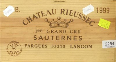 Lot 2254 - Chateau Rieussec 1999, Sauternes, owc (twelve bottles)