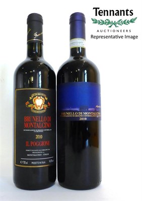 Lot 2317 - Agostina & Il Poggione Pieri Brunello di Montalcino DOCG 2010 (twelve bottles)