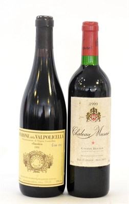 Lot 2319 - Armone della Valpolicella Classico 1991; Chateau Musar 1999 (two bottles)