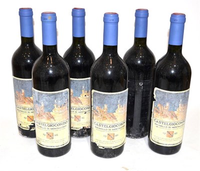 Lot 2333 - Marchesi Frescobaldi Brunello di Montalcino Castelgiocondo 1986 (x6) (six bottles) U: one label...