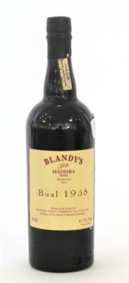 Lot 2351 - Blandy's Bual Madeira 1958