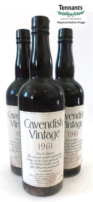 Lot 2355 - Cavendish 1961 Vin de Liqueur (x10) (ten bottles)