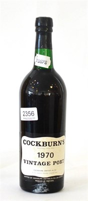 Lot 2356 - Cockburn 1970, vintage port U: top shoulder, good label