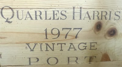 Lot 2384 - Quarles Harris 1977, vintage port (x9), owc (nine bottles)