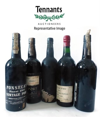 Lot 2388 - Quinta Do Noval 1960 & 1966 Vintage Port, vintage port; Fonseca 1977, vintage port (x4);...