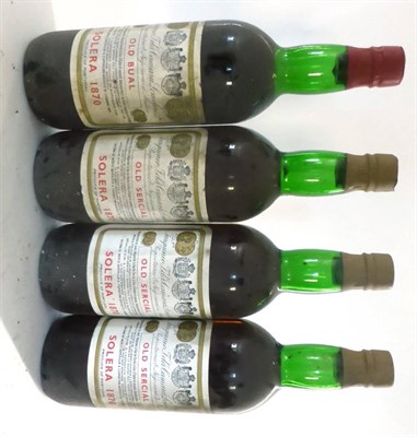 Lot 2395 - Tarquinio Torquato da Camara Lomelino Old Sercial Solera 1870, Madeira (x3); Tarquinio Torquato...