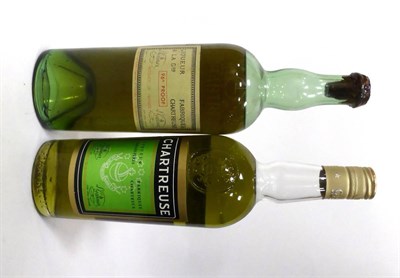 Lot 2439 - Garnier Chartreuse Early 20th Century Bottling & Modern Bottling (two bottles) U: mid shoulder...