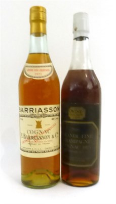 Lot 2480 - The Wine Society 1973 Grande Fine Champagne Cognac, 24 fl ozs, 70 proof; N Barriasson & Co 1973...