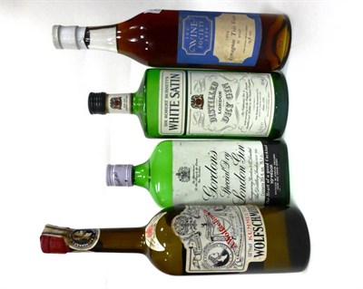 Lot 2481 - The Wine Society Armagnac Tres Vieux; White Saitn Dry London Gin; Gordons Special Dry Gin...