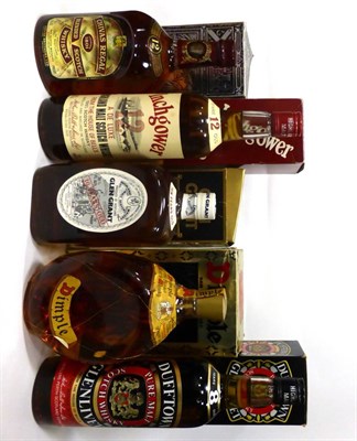 Lot 2484 - 1970's Bottlings Comprising: Inchgower 12 Year Old circa 1970's, 26 2/3fl ozs, 70 proof;...