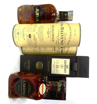 Lot 2513 - Cardhu Special Cask Reserve; The Glenlivet 15 Year Old French Oak Reserve; The Balvenie...