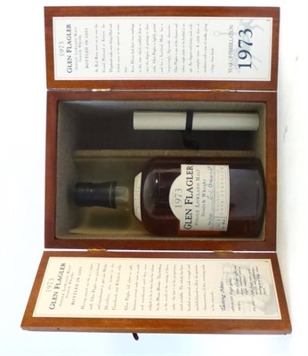 Lot 2522 - Glen Flagler 1973, bottled 2003, 70cl, 46%, in original presentation case with certificate...