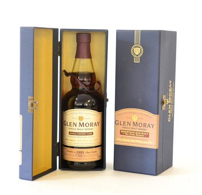 Lot 2525 - Glen Moray: Mountain Oak Malt The Final Release 1991 & Single Sherry Cask 1995, both 70cl, in...