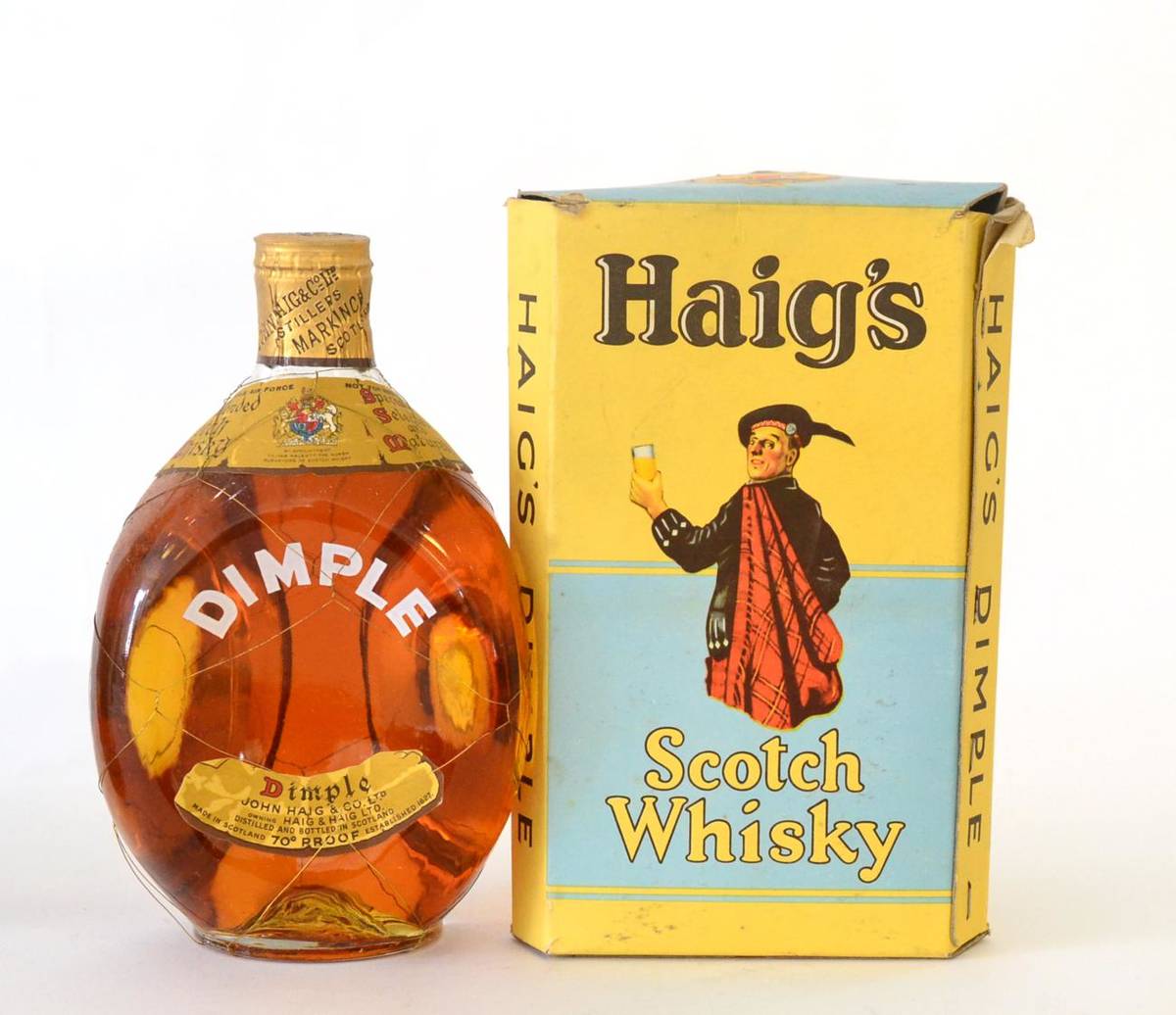 Lot 2538 - Haig's Dimple Spring Cap in Sporting Box