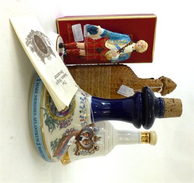 Lot 2574 - The Drambuie Liqueur Co Ltd Porcelain Figure of Bonnie Prince Charlie, boxed; Bells Charles & Diana