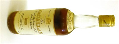 Lot 2581 - The Macallan 1963 Special Selection, 26 2/3fl ozs75.7cl, 75 proof/43% U: upper/top shoulder...