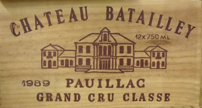 Lot 2001 - Chateau Batailley 1989, Pauillac, owc (twelve bottles)