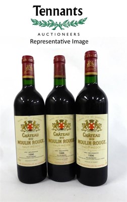 Lot 2005 - Chateau du Moulin Rouge 1996, Haut Medoc Cru Bourgeois (x12) (twelve bottles)