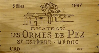 Lot 2018 - Chateau Les Ormes de Pez 1997, St Estephe, half case, owc (six bottles)