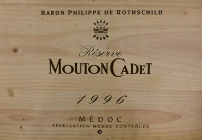 Lot 2039 - Baron Philippe de Rothschild Medoc Mouton Cadet Reserve 1996, half case, owc (six bottles)