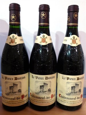 Lot 2072 - Le Vieux Donjon Chateauneuf-du-Pape 1998 (x3) (three bottles)