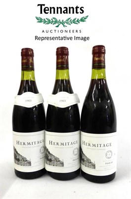 Lot 2078 - Pascal Hermitage 1983 (x8) (eight bottles)