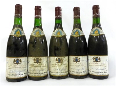Lot 2082 - Paul Jaboulet Aine Hermitage La Chapelle 1984 (x5) (five bottles) U: soiled labels