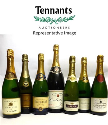 Lot 2090 - A Mixed Parcel of Champagne and Sparkling Wine Including: Taittinger, Lambert & Cie magnum etc...
