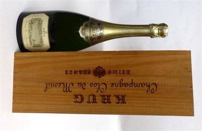 Lot 2101 - Krug Clos du Mesnil Blanc de Blancs Brut 1981, vintage champagne, indivual owc U: 1cm inverted