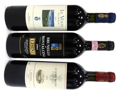 Lot 2132 - Ornellaia, le Serre Nuove dell'Ornellaia 2004, Bolgheri; le Volte dell'Ornellaia 2011, Toscana IGT