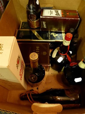 Lot 2159 - A Mixed Parcel Including: HINE VSOP; Remy Martin; Hennessy 3 Star; DOM Benedictine; Moet Petite...