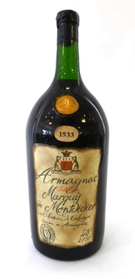 Lot 2166 - Marquis de Montdidier 1933 Armagnac, 2.5L, in original card boxes