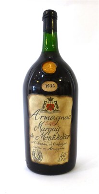 Lot 2167 - Marquis de Montdidier 1933 Armagnac, 2.5L, in original card boxes