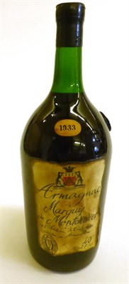 Lot 2168 - Marquis de Montdidier 1933 Armagnac, 2.5L, in original card boxes