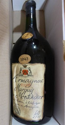 Lot 2171 - Marquis de Montdidier 1945 Armagnac, 2.5L, in original card boxes