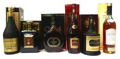 Lot 2182 - A Mixed Parcel of Cognac Comprising: Prince Hubert de Polignac VSOP; Chabot VSOP Deluxe...