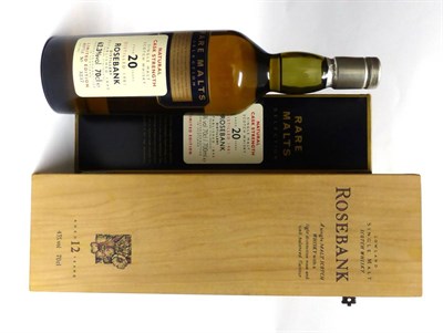 Lot 2217 - Rosebank 20 Year Old 1981 Rare Malts Selection, bottle 3237, 70cl, 62.3%, in original carton...