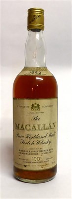 Lot 2222 - The Macallan Bonded 1962 100 Proof,  26 2/3 fl ozs, 75cl U: almost into neck