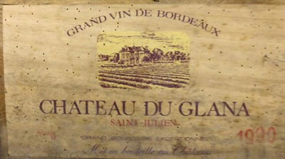 Lot 2004A - Chateau du Glana 1990, St Julien, owc (twelve bottles)